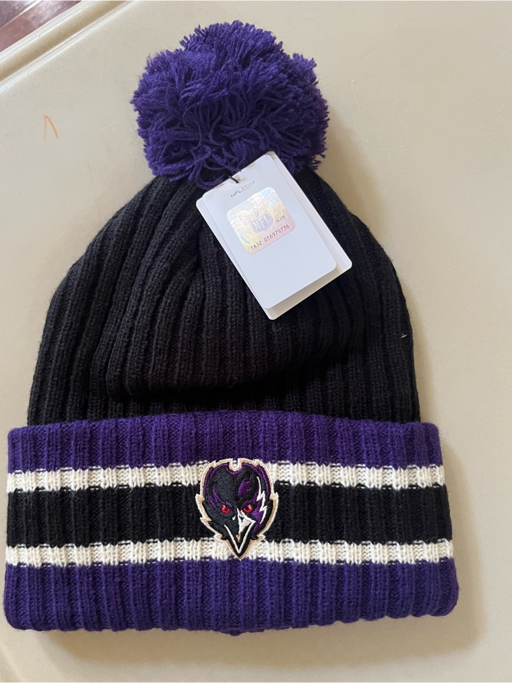 NWT Baltimore Ravens Beanie